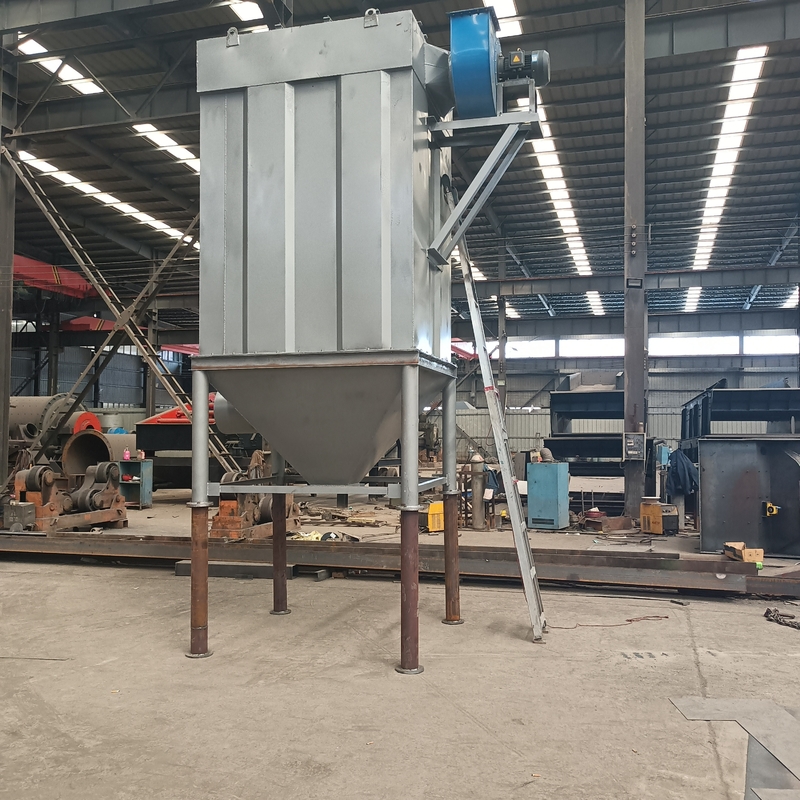 Filtro de saco de jato de pulso industrial para planta de secagem rotativa