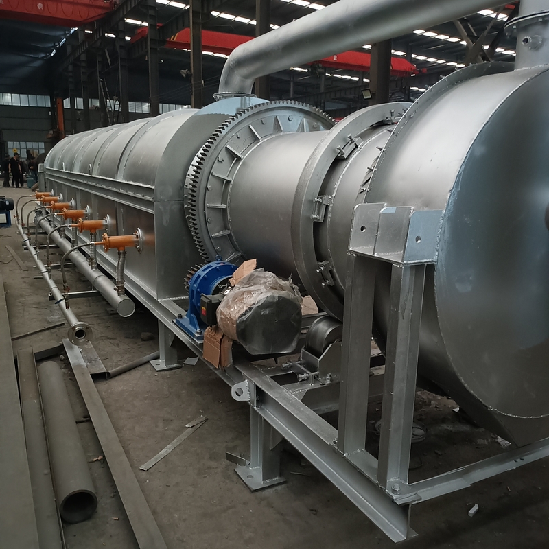 150 - estufa 200kg/H horizontal giratória com poder e 2 de AC380V - velocidade de rotação 3rpm