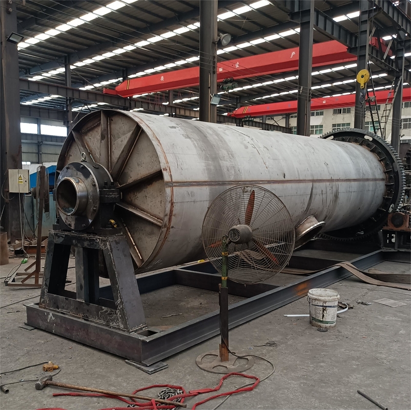 Aço inoxidável 310S Moinho de bolas de moagem por lotes 1-30t/h Com estrutura de aço
