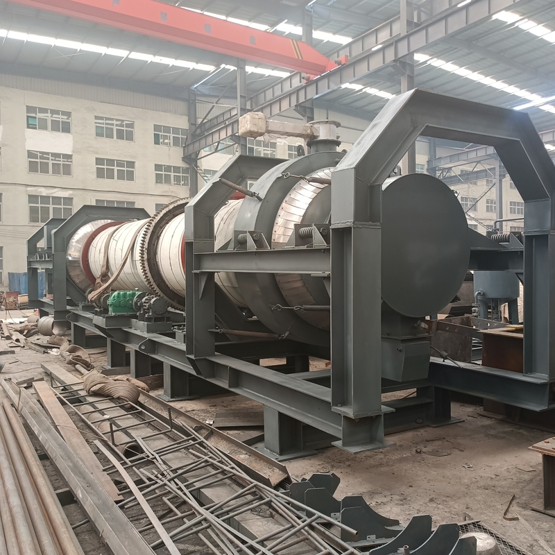Customize Color Steam Tube Rotary Dryer 120t/H Capacidade