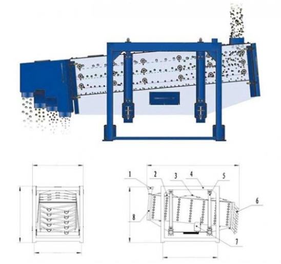Máquina de Peneiramento Giratória 1-8 Camadas 2-600 Mesh para Uso Industrial