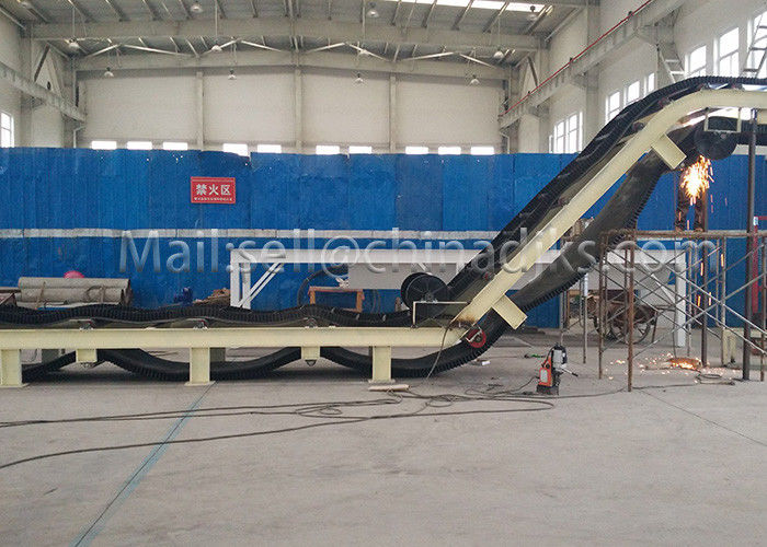 Estrutura branca inclinado industrial da cor Q235 do transporte de correia do OEM