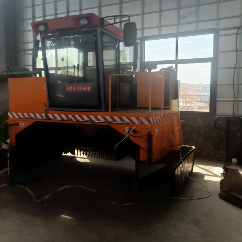 Tipo móvel adubo Turner Machinery da esteira rolante para materiais do adubo